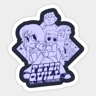 Peter Quill VS The Universe Sticker